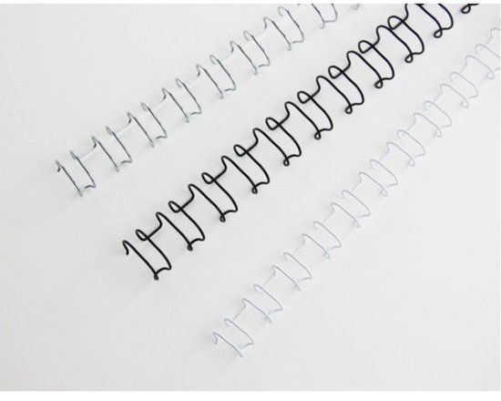 GBC MultiBind Draadbinderrug, 14 mm, wit, 100 stuks