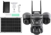 Merkloos Solar Beveiligingscamera - Draadloze Camera Buiten - Huis Beveiligen - Drie Lenzen 6K Resolutie - 12MP - Wit
