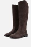 PS Poelman Hoge Laarzen bruin Suede - Maat 39