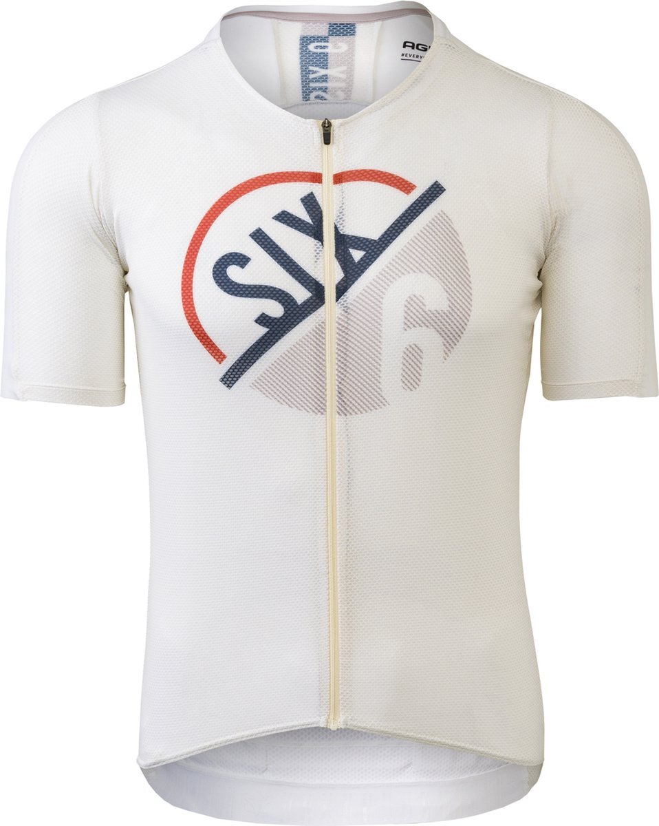 AGU High Summer Fietsshirt III Six6 Heren - Wit - XXXL - Extra Ademend - UV bescherming