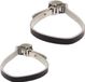 Merkloos / Sans marque Gransier Bike Parts toeclipsriem leer zwart (2)