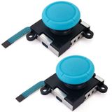 Wigento Nintendo Switch 2-delige joystickset, linker en rechter joystick, vervangingsonderdeel, blauw