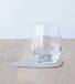 LIND DNA Sous-verre Nupo - Cuir - Blanc Huître - 13 x 11 cm