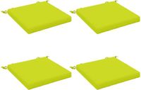 vidaXL - 4-Piece - Zitkussens - SOEST - 4 - st - 100% - Polyester - Heldere - Groen.