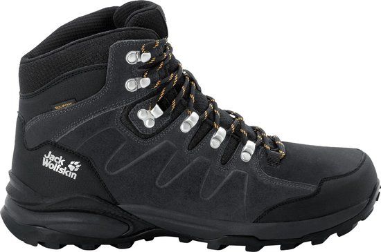Jack Wolfskin Refugio Texapore Mid - Wandelschoenen - Heren Phantom / Burly Yellow XT - Maat 43