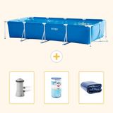 Intex Rechthoekig Frame Zwembad - 450 x 220 x 84 cm - Blauw