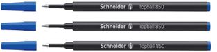 Schneider Topball 850 navullingen - Set van 3 - Pointe moyenne 0.5 - Noir
