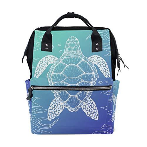 My Daily Sea Turtle Ocean Travel Rugzak Luiertas School Casual Daypack voor Vrouwen Tieners