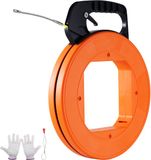 VEVOR Trekhulp Trekband Trekspiraal 60,96mx4,7mm Glasvezelkabel