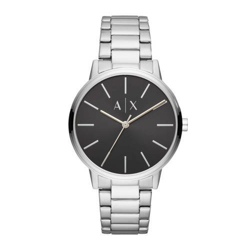 Armani horloge Cayde AX2700 Zilver/zwart
