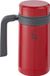 Bouteille capsule sans marque en acier inoxydable, isolée sous vide, étanche, 6 heures chaud, 24 heures froid - Rouge 0,45 litre