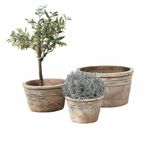 Loberon Sierpot set van 3 Unicanto beige