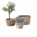 Loberon Sierpot set van 3 Unicanto beige
