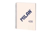 MILAN® Notitieboek A4, spiraalbinding, hardcover, 80 witte pagina's, 95 g/m², collectie 430 since 1918, beige