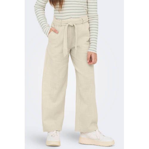ONLY KIDS ONLY GIRL casual broek ecru