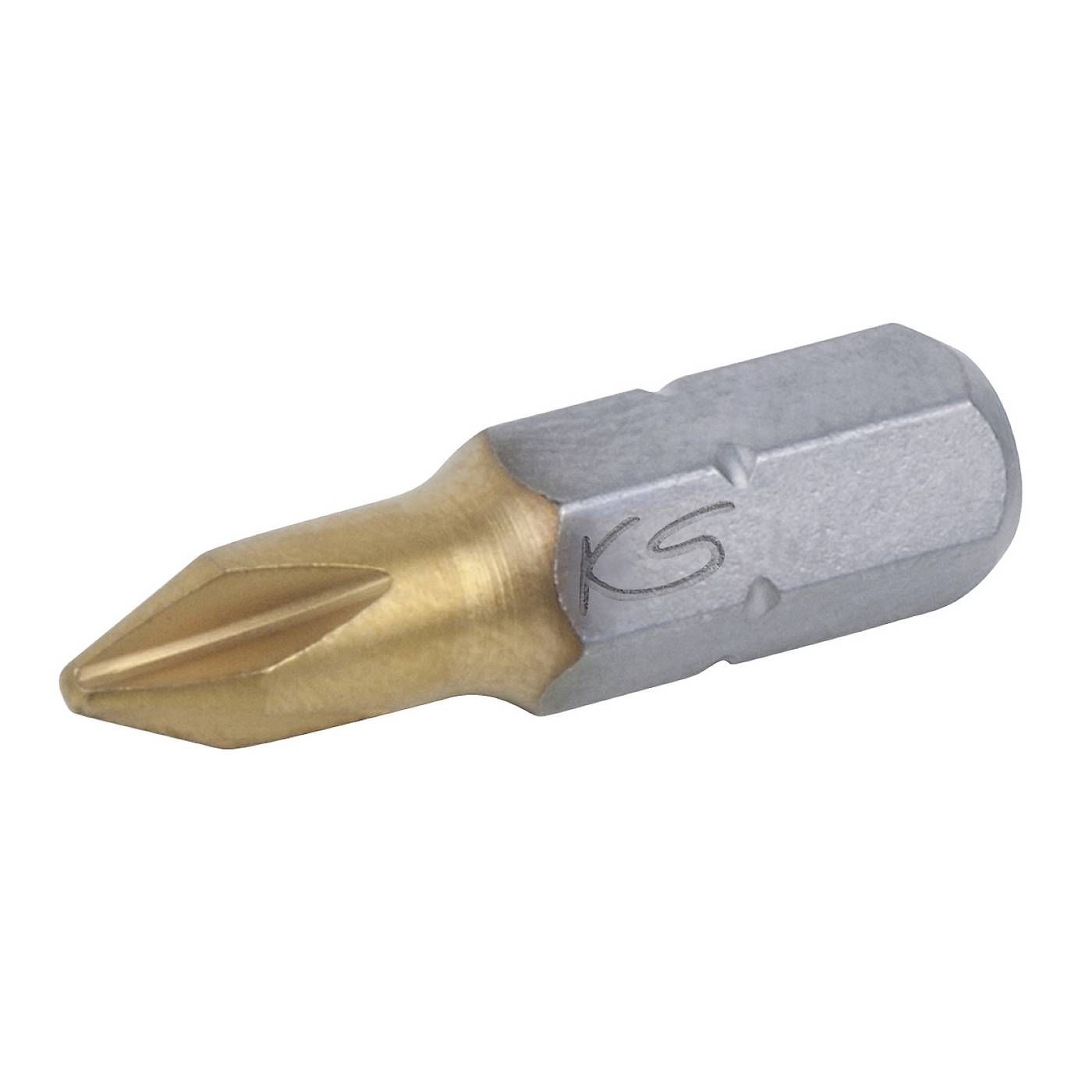KS Tools 911.2637 1/4" TiN Bit, 25mm, PH1, 5 per pak