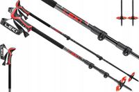 LEKI Haute Route 3 Skitochten Stokken Dark Anthracite / Dark Red