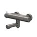 IVY Bond Robinet de thermostat de bain montage apparent - bec de bain pivotant - inverseur - Cooltouch - Métal brossé noir PVD