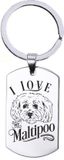 MC Living KadoExpress Sleutelhanger RVS - I Love My Maltipoo