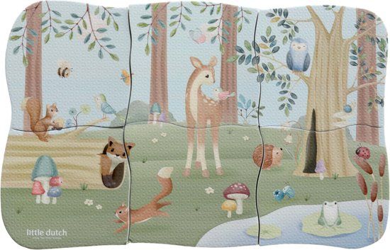 Rubo Toys Little Dutch Forest Friends Bad Puzzel