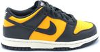 Nike Dunk Low - Lage Sneakers - Leer - Rubber - Grijs/Geel - Unisex - Kinderen - Maat 39