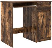 vidaXL Bureau, gerookt eikenfineer, 86x49x76 cm, houtvezelplaat