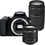 Canon EOS 250D zwart + 18-55mm DC III + 75-300mm III zwart logo