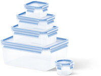 Tefal MasterSeal Fresh Vershouddoos Set - 5 stuks - 100% Lekvrij - Blauw/Transparant