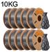 Filament d'imprimante 3D - PLA 1,75 mm - Convient aux imprimantes 3D FDM et aux stylos 3D - Faible retrait - Bobine proprement enroulée - 10 kg - Argent