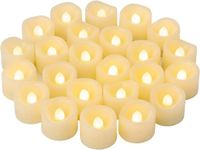Merkloos LED Waxinelichtjes - Kerst LED Waxinelicht Vlamloze Flikkerende Theelichten Votief - Kaars Batterij Aangedreven - Elektrische Flikkerende LED-Theelichtjes Bulk - Namaakkaarsen voor Halloween Kerstmis Bruiloft Feestdecoraties enz. - Warm