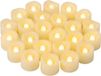 Merkloos LED Waxinelichtjes - Kerst LED Waxinelicht Vlamloze Flikkerende Theelichten Votief - Kaars Batterij Aangedreven - Elektrische Flikkerende LED-Theelichtjes Bulk - Namaakkaarsen voor Halloween Kerstmis Bruiloft Feestdecoraties enz. - Warm