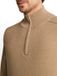 Tom Tailor Half zip trui Mannen M Camel Katoen