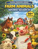 Farm Animals Word Search: 50+ Fun and Relaxing Farm Animal Themed Puzzles