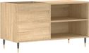 vidaXL Platenkast 85x38x48 cm bewerkt hout sonoma eikenkleurig