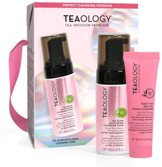 Teaology Cleansing Kit - Tea Glow Foam + Peach Tea Milk Oil