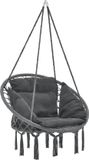 casa.pro Hangstoel Kailua met kussen katoen max 150 kg donkergrijs