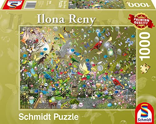 Schmidt Spiele 59948 Ilona Reny, in de jungle van de papegaaien, 1000 stukjes puzzel, kleurrijk
