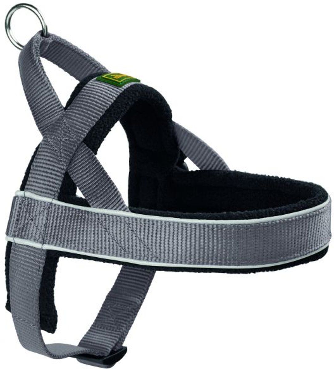 Hunter Harnas Norweger Racing Nylon - XXL - 72-95x2.5x3.8 cm - Grijs/Zwart