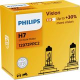 Philips Vision H7 Halogeen 12V 55W 1500lm Dimlicht, Mistlamp 2 stuks