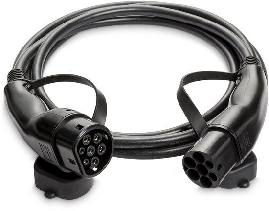 Ratio Electric Laadkabel Auto - 22 kW - 5 meter - Type 2 - Zwart