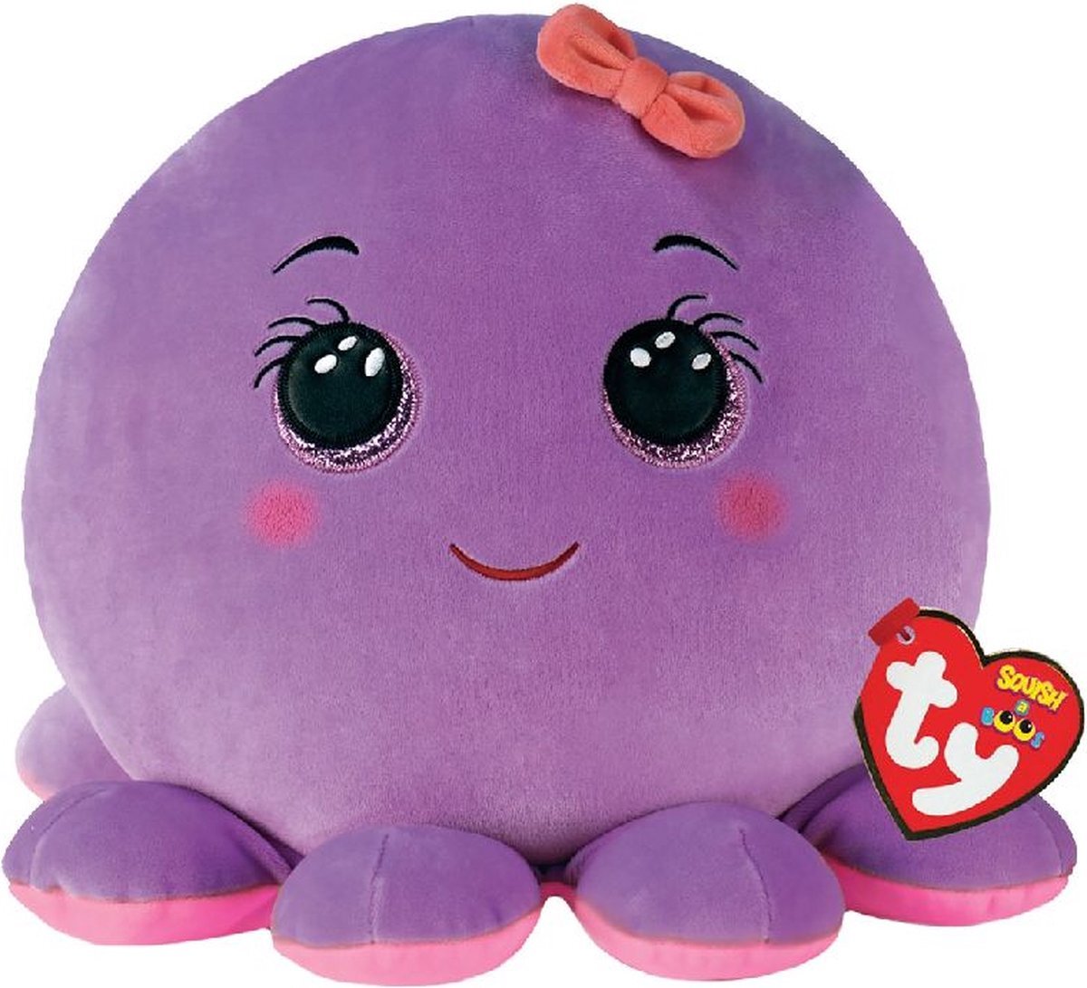 TY Squish a Boo Octavia Purple Octopus 20cm