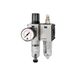 RIEGLER 142459-FUM 601-10 WE 2-delig "Futura-mini", PC-Beh, Standardmano, G 1/4, 0,5-10, HA, 1 stuk