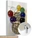 MuchoWow® Glass Painting 90x120 cm - Acrylic Glass Painting - Seven Chakras Bead Necklace - Photo on Glass - Paintings