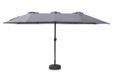 Feel Furniture Toscano Grote Parasol Twin 4,5 mètre Gris foncé