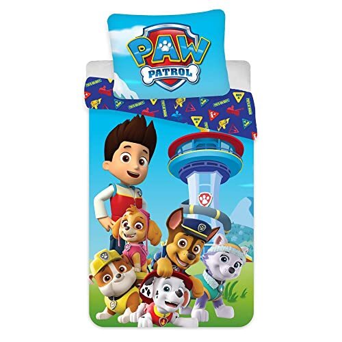 Brandmac Baby beddengoed set 2-delig Paw Patrol 100% katoen 100x135 cm, 40x60 cm, katoen