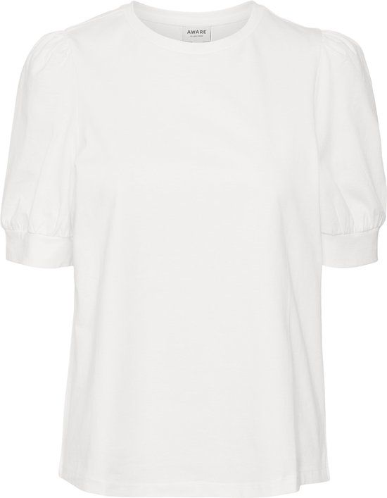 VERO MODA VMKERRY 2/4 O-NECK TOP VMA NOOS Women's Blouse - Size XL - Bright White