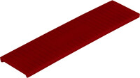 Kunststof tunnelblokje 26x3mm Rood (100 Stuks)