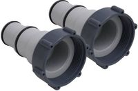 vidaXL - Zwembadslangadapters - 2 st - kunststof