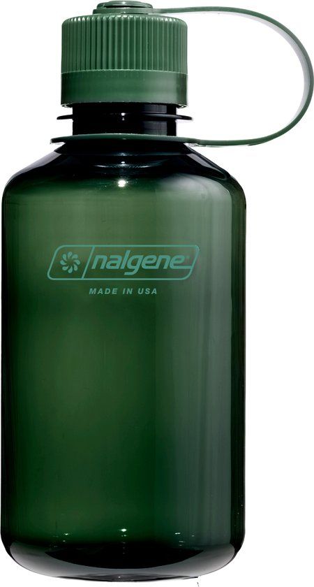 Nalgene Narrow Mouth Bottle - Drinkfles - Waterfles - Lekvrij - 500ml - BPA-vrij - SUSTAIN - Jade
