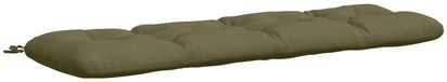 vidaXL Coussin de banc VIANEN 100% Polyester Vert olive 150 x 40 x 12 cm